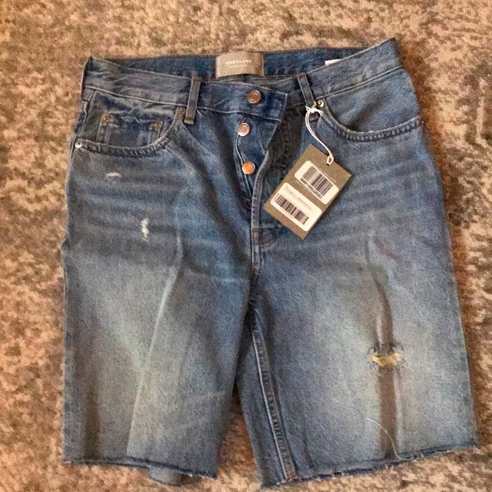 NWT Everlane cheeky long short denim